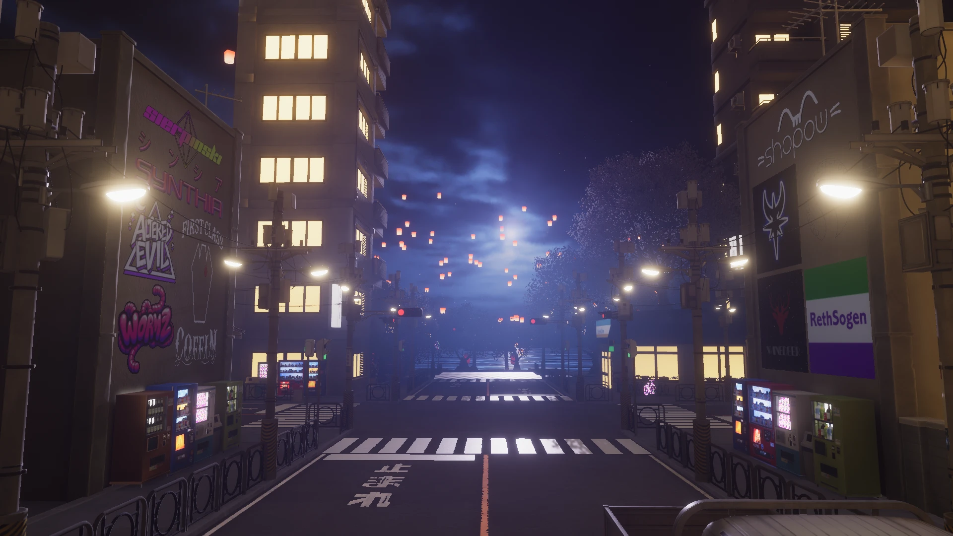 Screenshot for Midnight Blossom Stroll